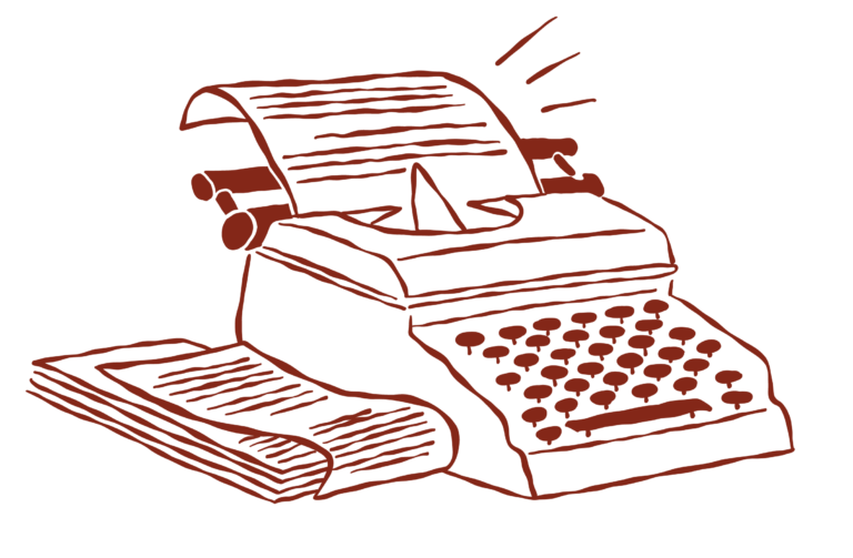 Icône dessinée à la main représentant une histoire personnelle racontée en illustration