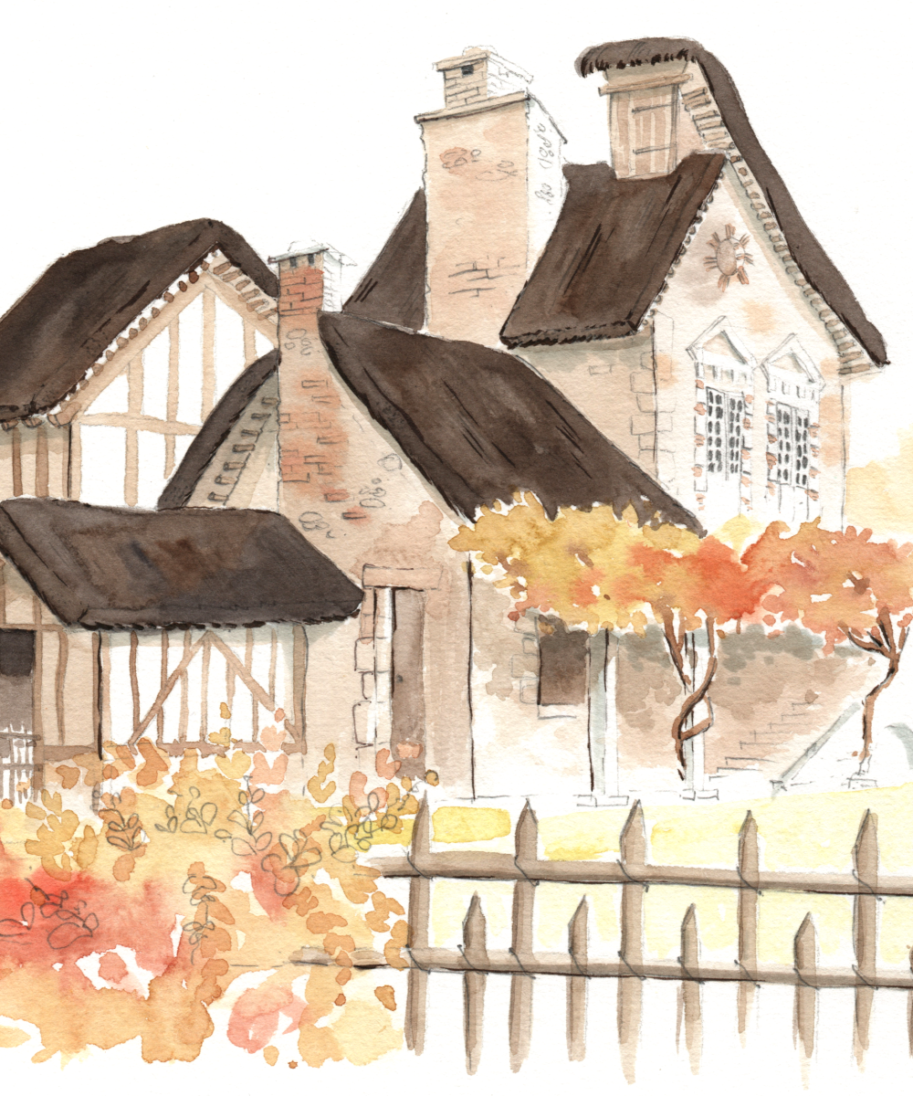 portrait de lieu aux couleurs douces