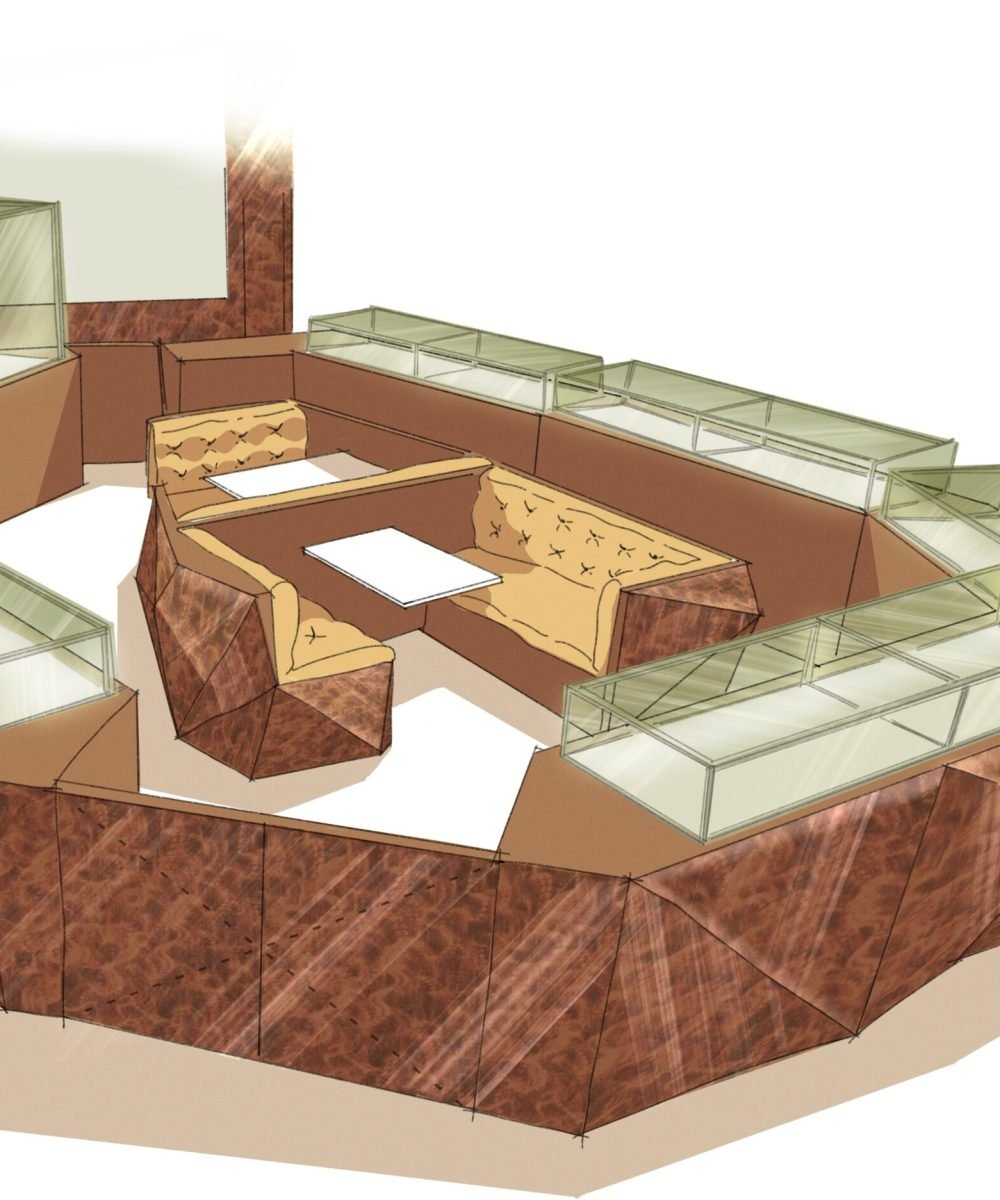 illustration de projet architecture bijouterie